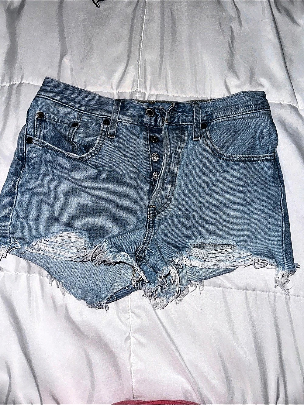 Levi's 501 Original Denim Shorts Blue Waist 27